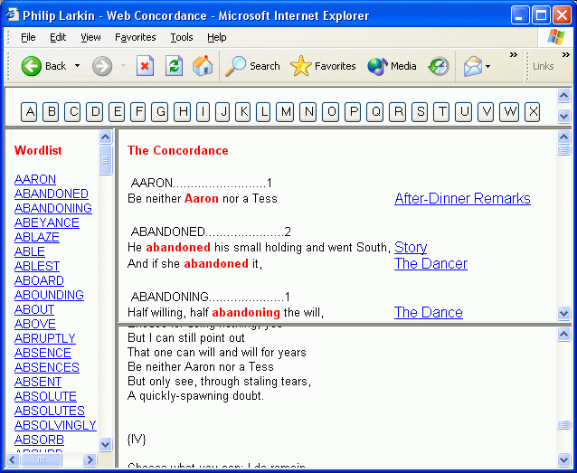 Concordance Cpl.